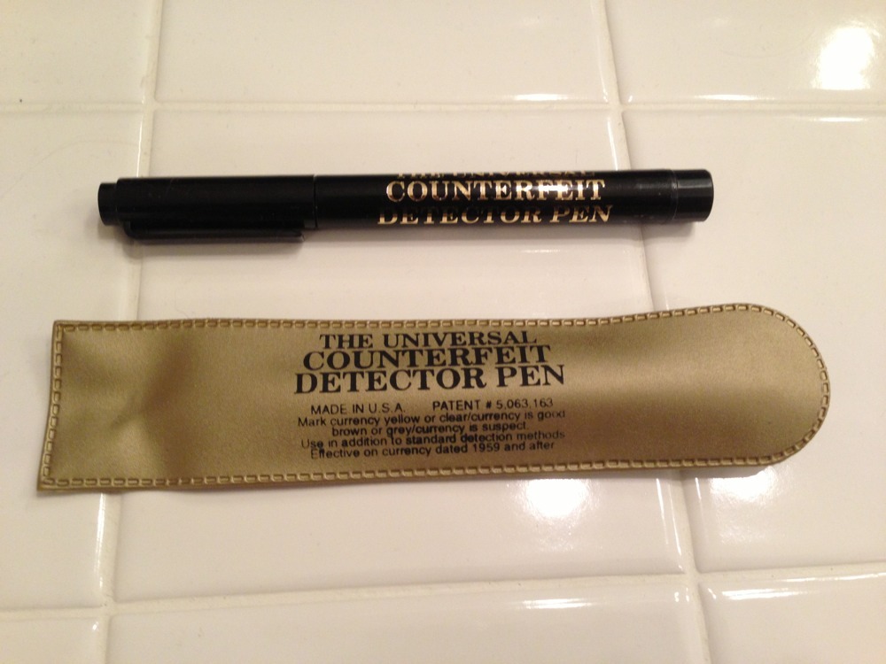 counterfeit detector pen