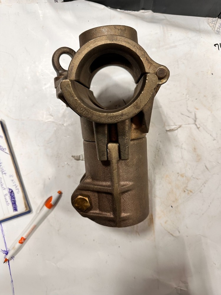 Bronze Hinged Pipe Support 3" diameter