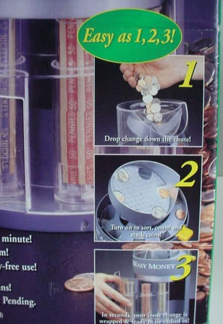 Easy Money Coin Sorting Machine with Box