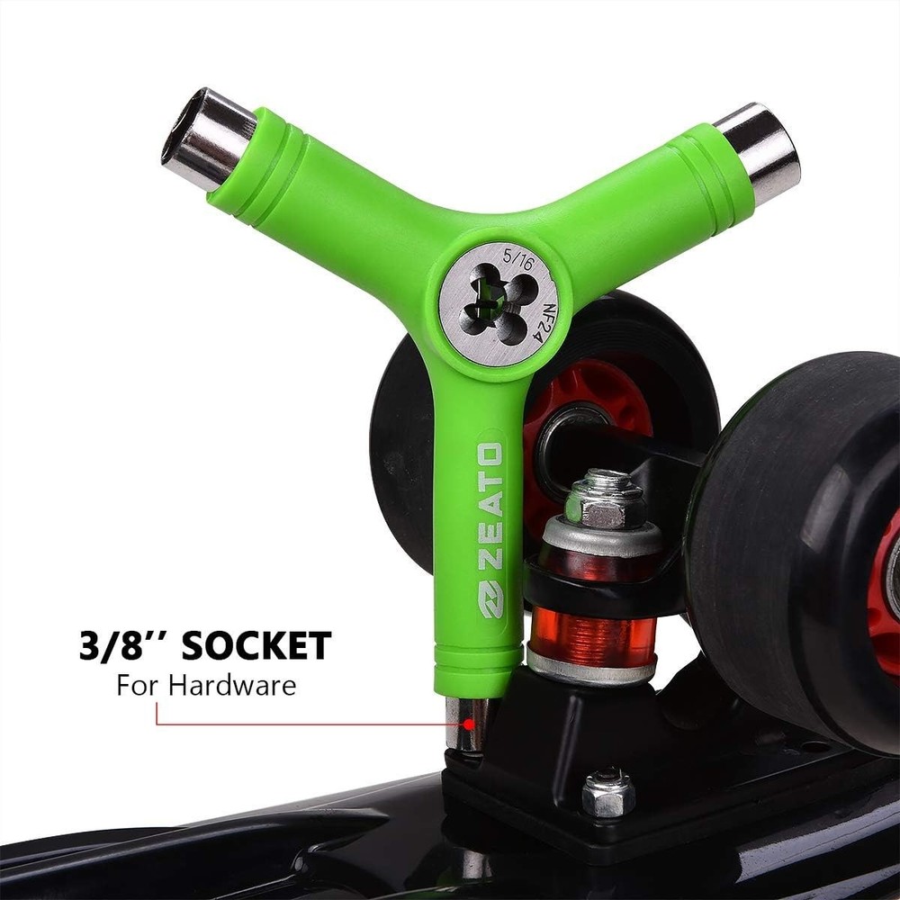 All-In-One Skate Tools Multi-Function Portable Skateboard T Tool Accessory with