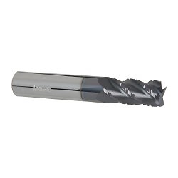Accupro 1/2" Diam, 1" LOC, 4 Flute Solid Carbide Roughing & Finishing Square ...