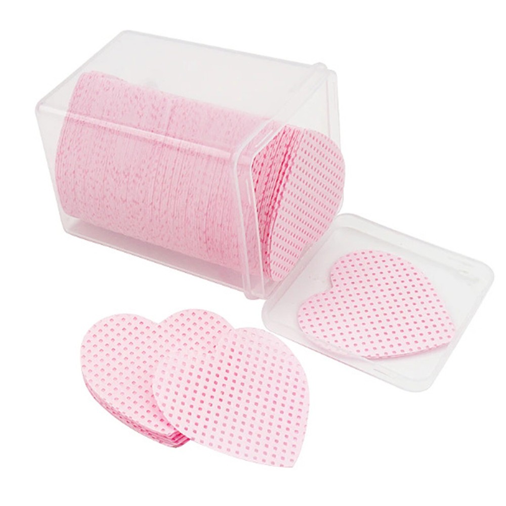 600Pcs Multi-functional Gentle Heart Shaped Cotton Pads Makeup Gadget Accessory