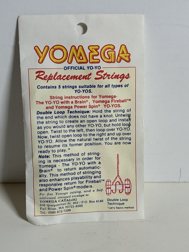 YOMEGA YOYO REPLACEMENT STRINGS VINTAGE