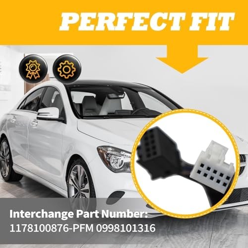 Passenger Side Mirror Assembly Compatible with CLA250 CLA45 AMG Right White
