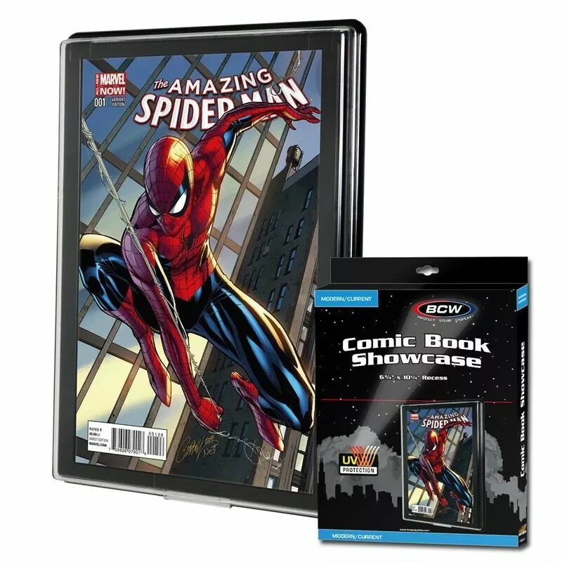 BCW Comic Book Showcase Hanging Framed Display Case - Current Comics Modern