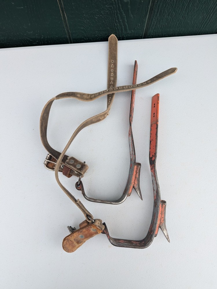Bashlin BD-16BC Lineman Twisted Shank Pole Climbing Spikes Gaffs (Left & Right)