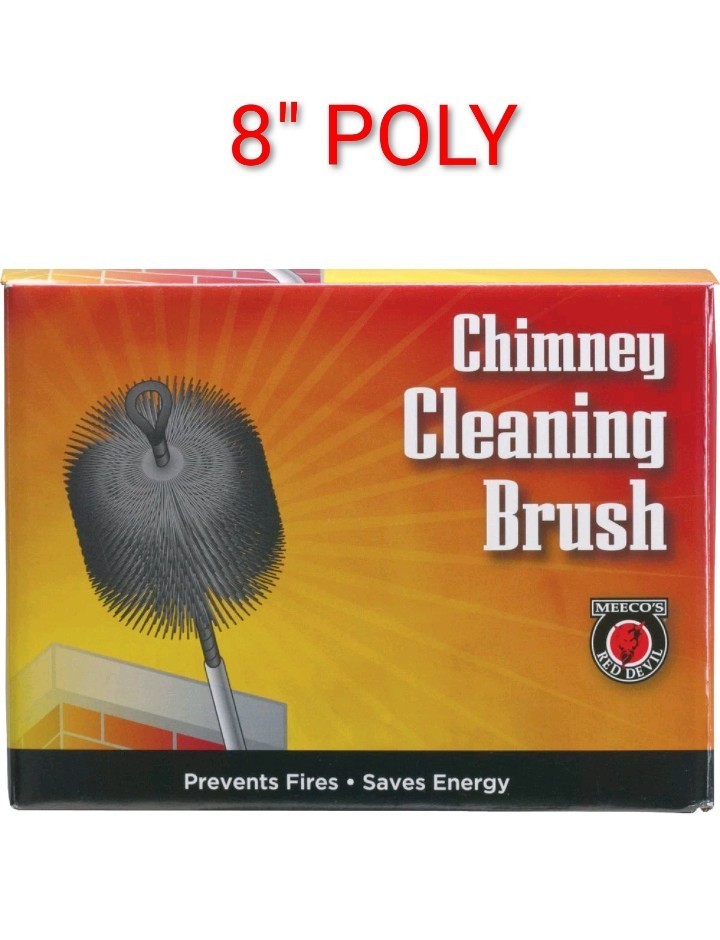 Chimney Brush, Round Polyester 8 Inch Diameter