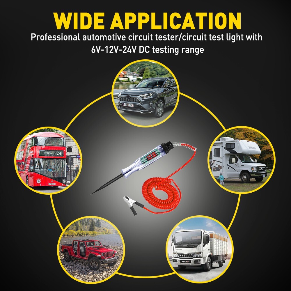 Digital Circuit Multimeter Tester DC Volt Voltage Range Meter Auto LED Handheld