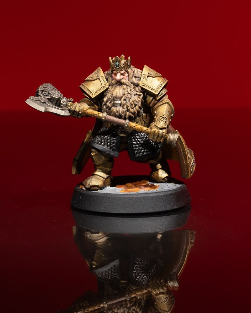 DnD Dwarf King Mini 32mm Scale (unpainted)