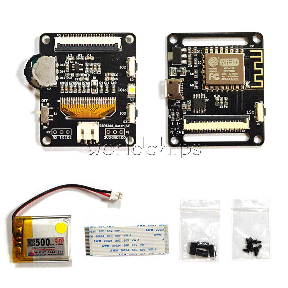 ESP8266 DIY Watch Programmable ESP WIFI ESP-12F OLED Display Development Board