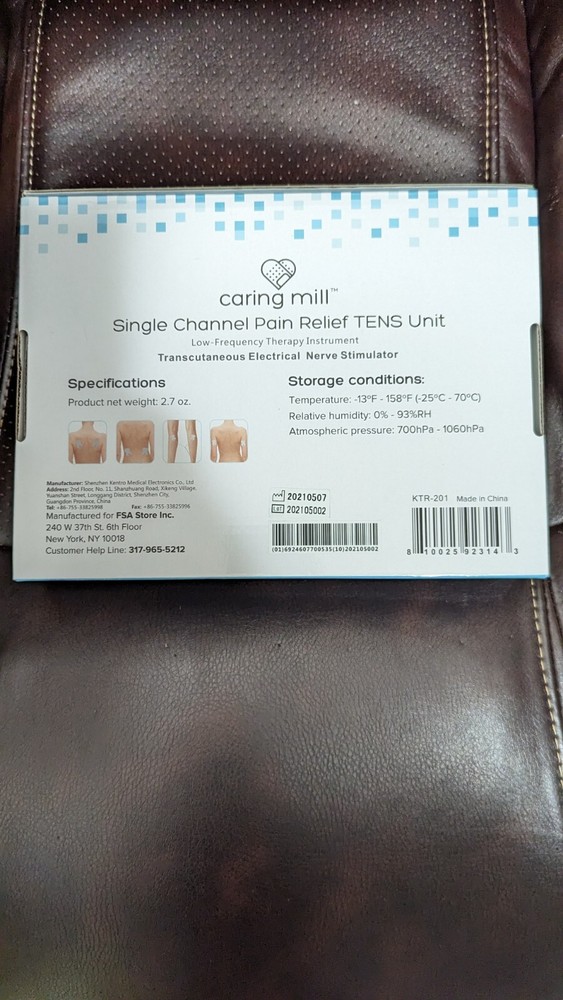 Caring Mill single channel TENS unit