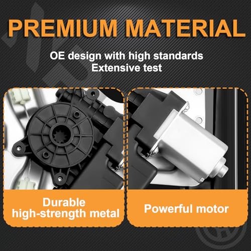 Front Left Driver Side Power Window Regulator with (7-Pin) Front Driver Side