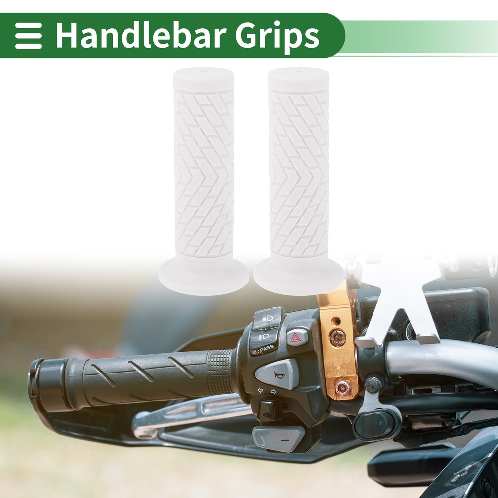 1" 25mm Motorcycle Handlebar Cover TPU White