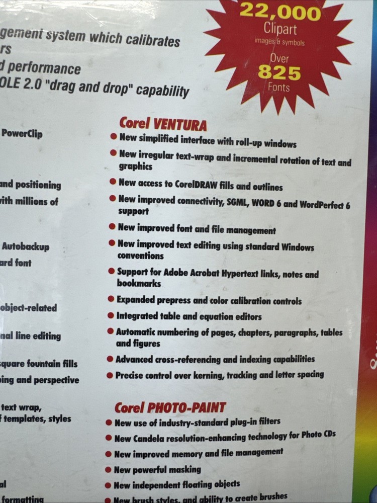 Vintage Corel Draw 5 PC CDROM