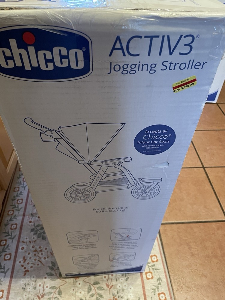 Chicco Activ3 Jogging Stroller, All-Terrain Stroller - Eclipse