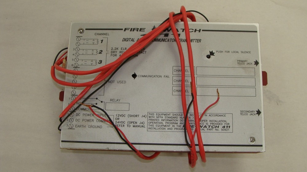 FIREWATCH FIRE WATCH 411 ALARM COMMUNICATOR
