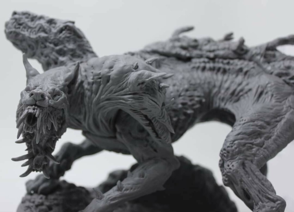 Monster Cerberus Resin Statue Custom Kit