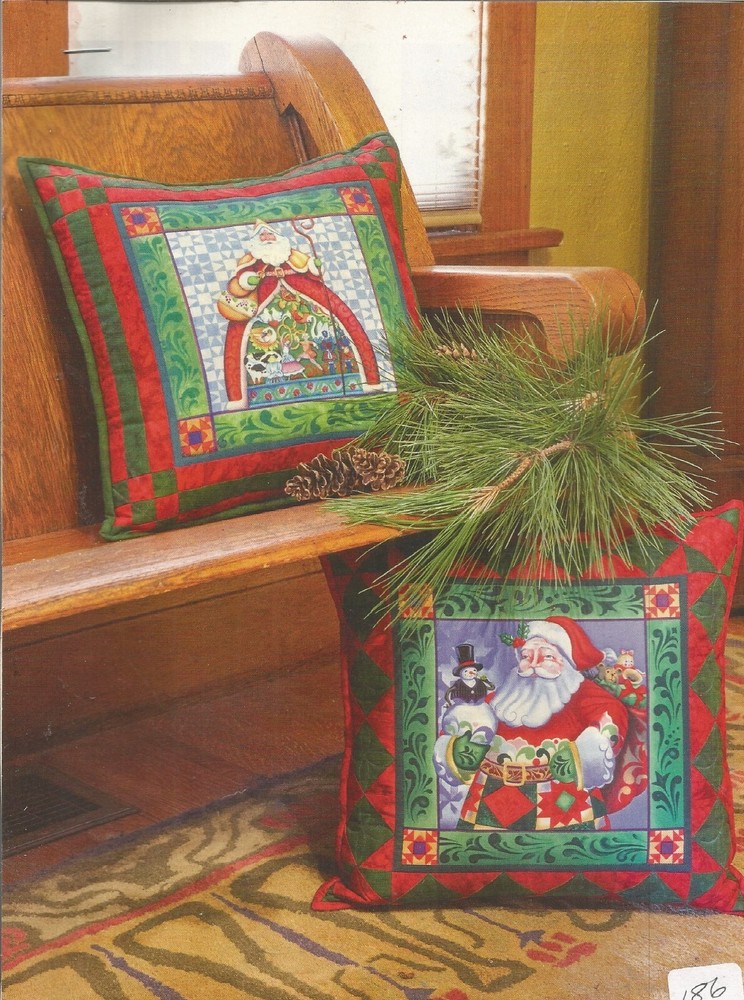 K0398 SANTA PILLOWS QUILT PATTERN/INSTRUCTIONS
