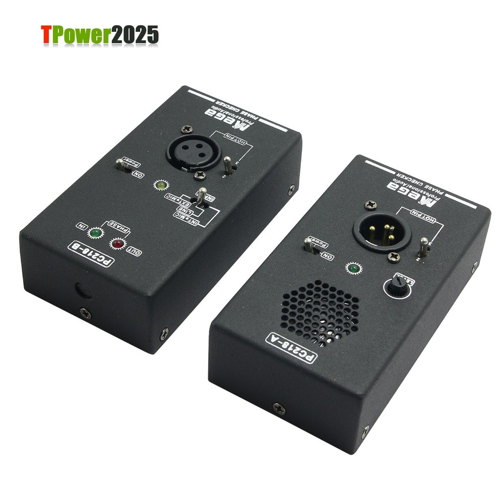 PC218 Phase Polarity Tester Checker Audio Speaker Microphone Sound Testing hot