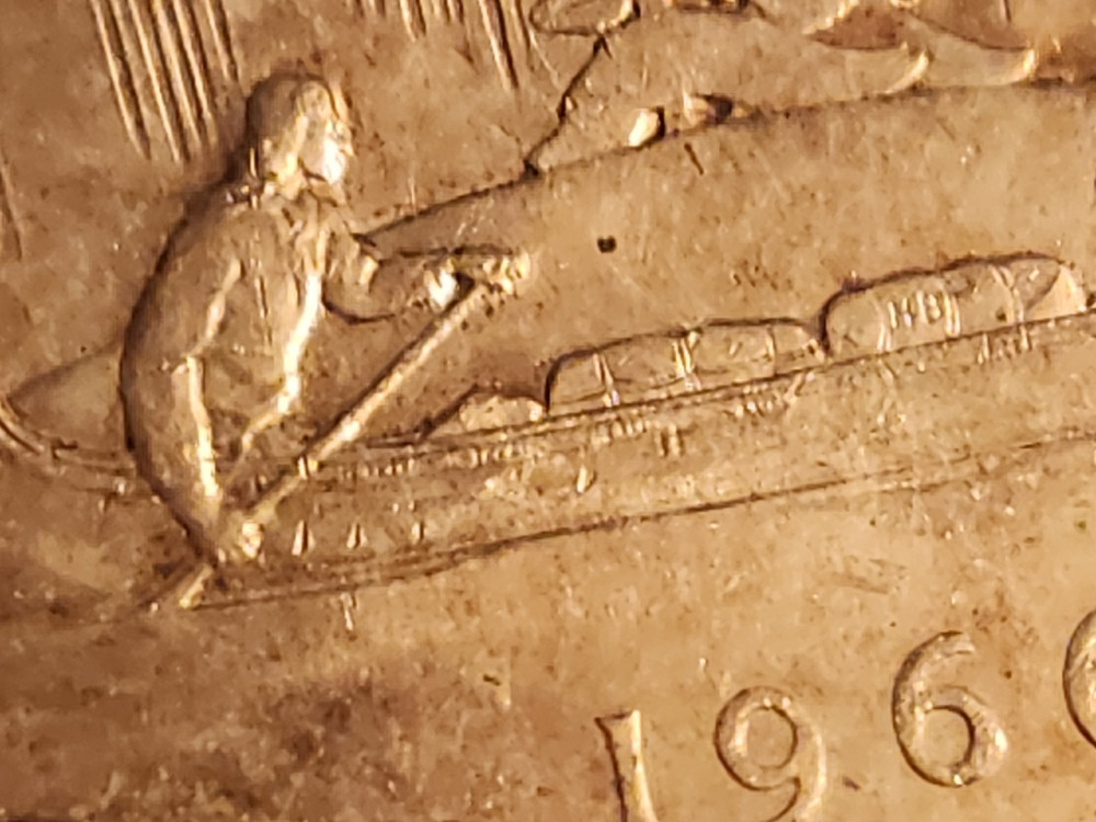 1966 Canada Silver Dollar Uncirculated Toned