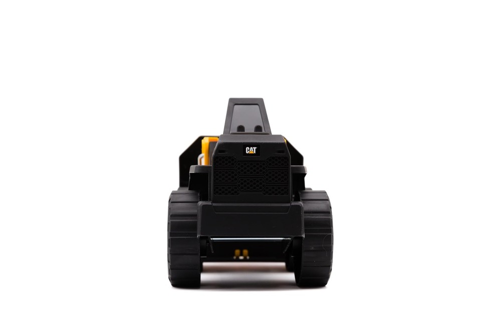 Cat Compact Steel Wheel Loader - 12" Construction Toy with Real Working Loader