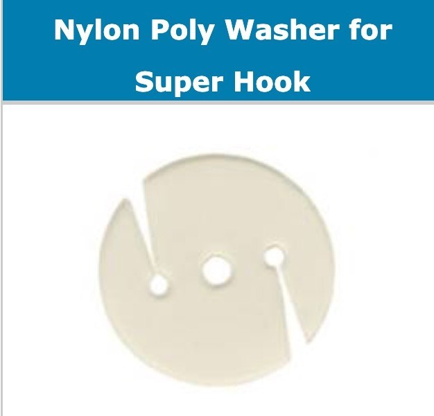 50:Osborne Covered Button Kit-Nylon Super Hook, Soft Shells,Poly Washer Size:45
