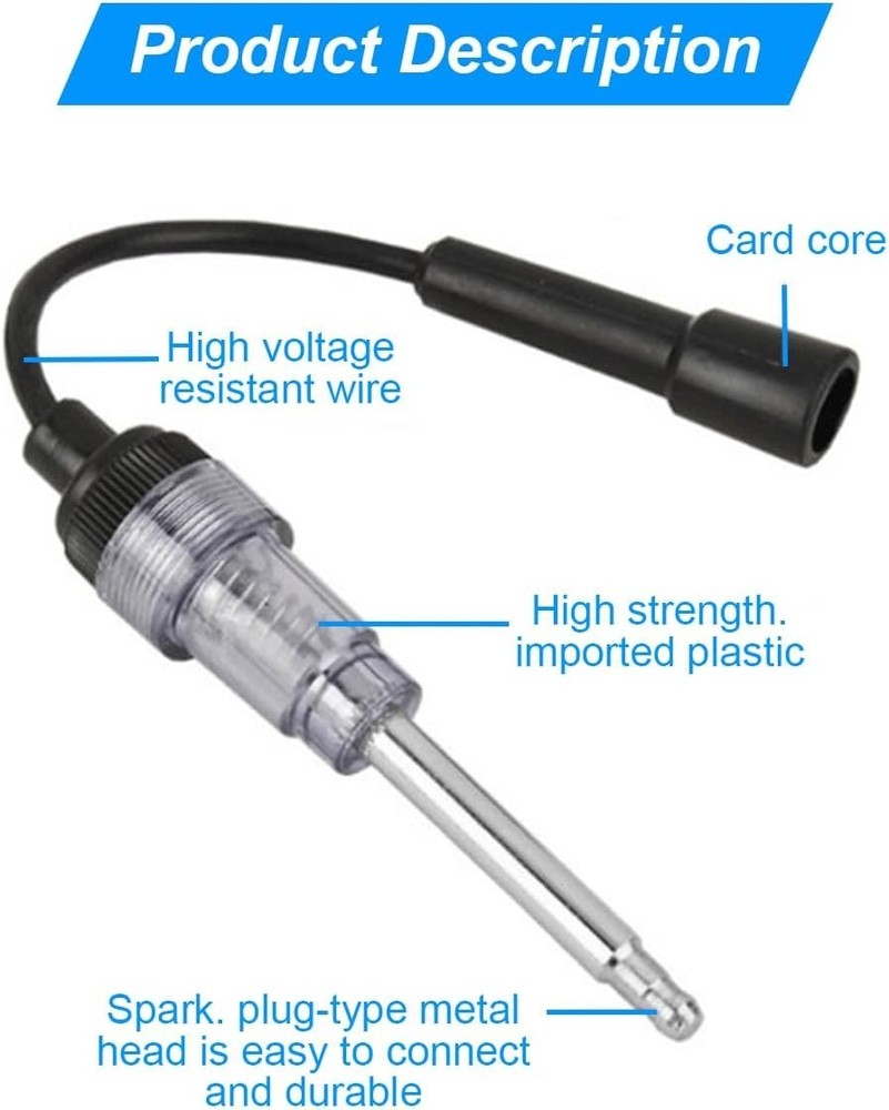 Inline Spark Plug Tester, Automotive Engine Color: 2 PCS