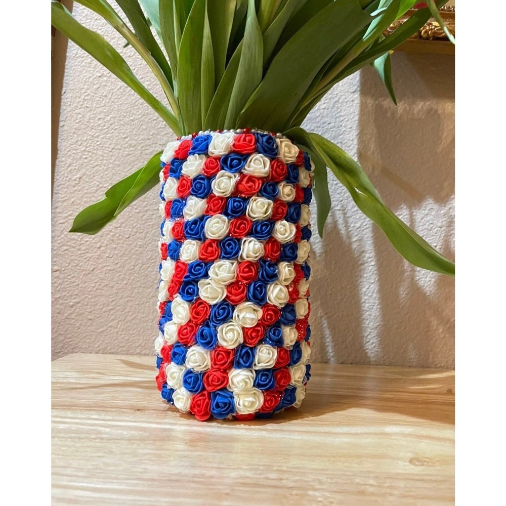 Handmade Vase From Foam Roses
