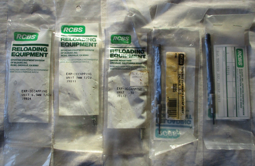 RCBS Expander Decapping Unit Various