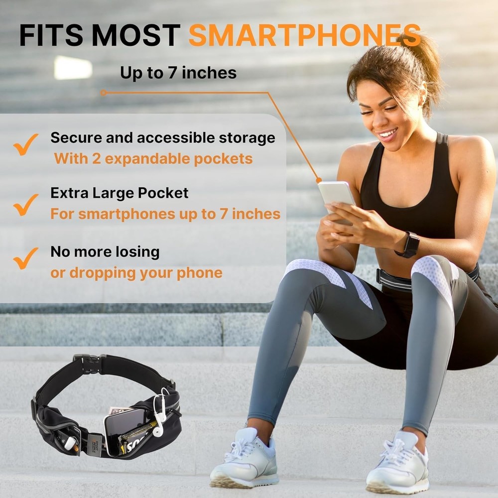 Reflective Waterproof Running Belt