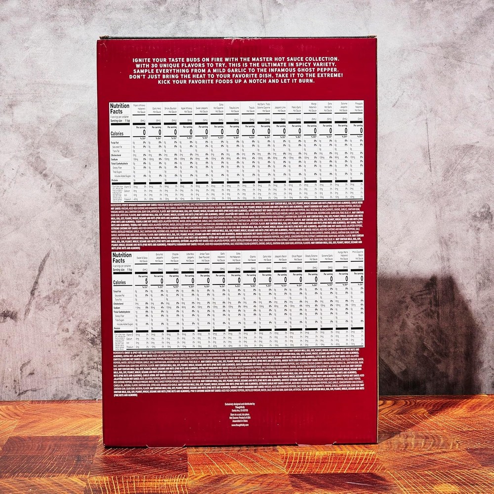 Mini Hot Sauce Collection Gift Pack, 30 Flavors
