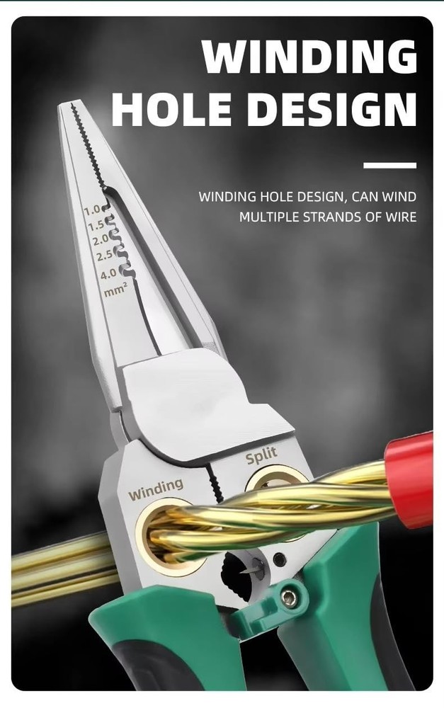 8 In 1 Wire Stripper With Voltage Tester, Multi-Function Electric Wire Stripp...