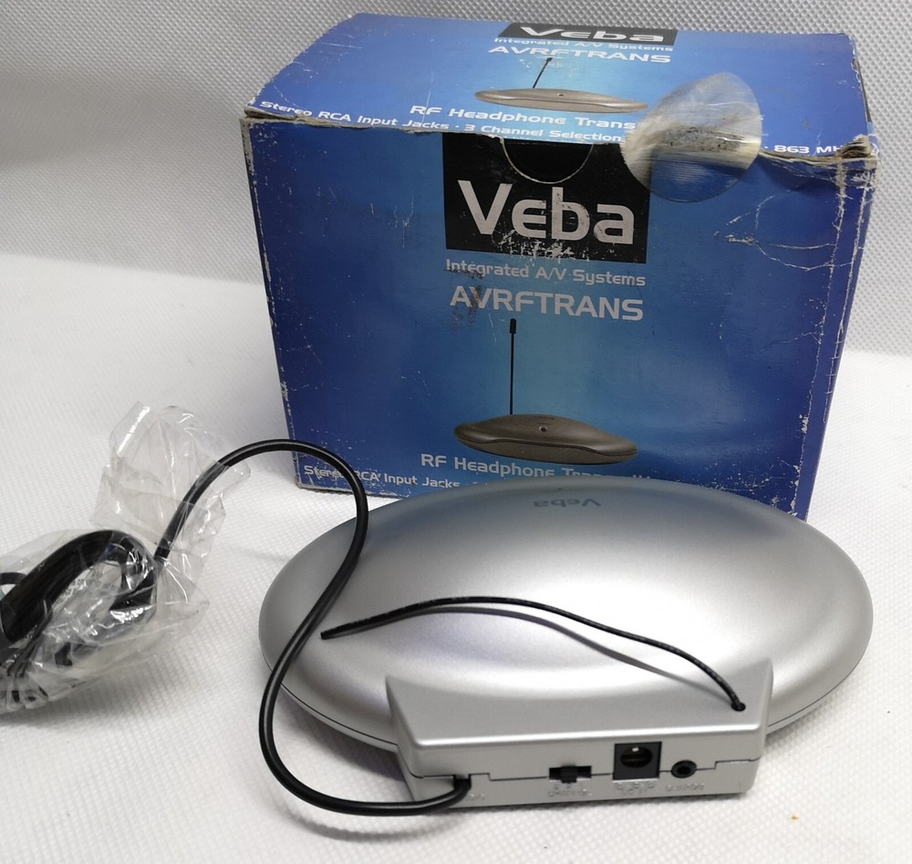 VEBA Integrated A/V Systems (AVRFTRANS) RF Headphone Transmitter NOS#