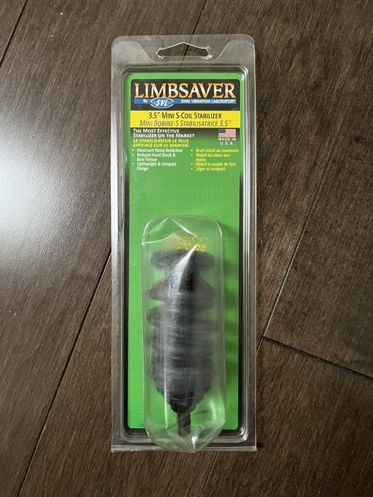 Limbsaver Mini S-Coil 3.5" Compound Bow Stabilizer (Black) #3064