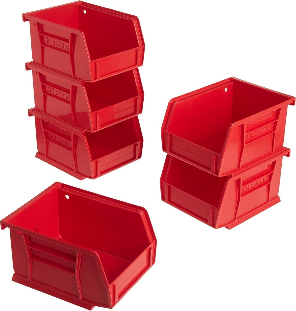 30210 AkroBins Plastic Storage Bins, Space-Saving Stackable Bins for Garage, ...