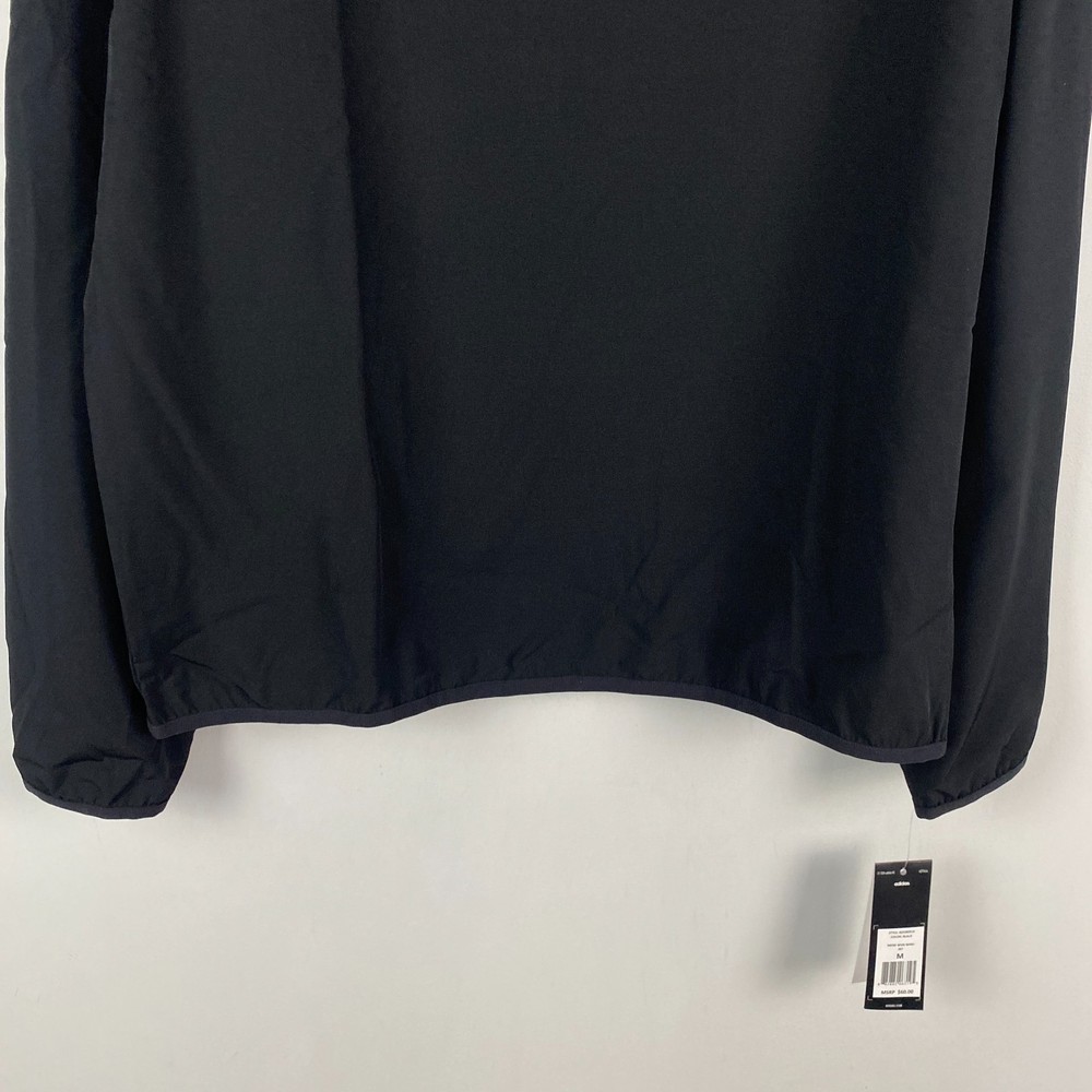 Adidas Woven Wind Golf Jacket Mens Medium Pullover Black ADVR0914