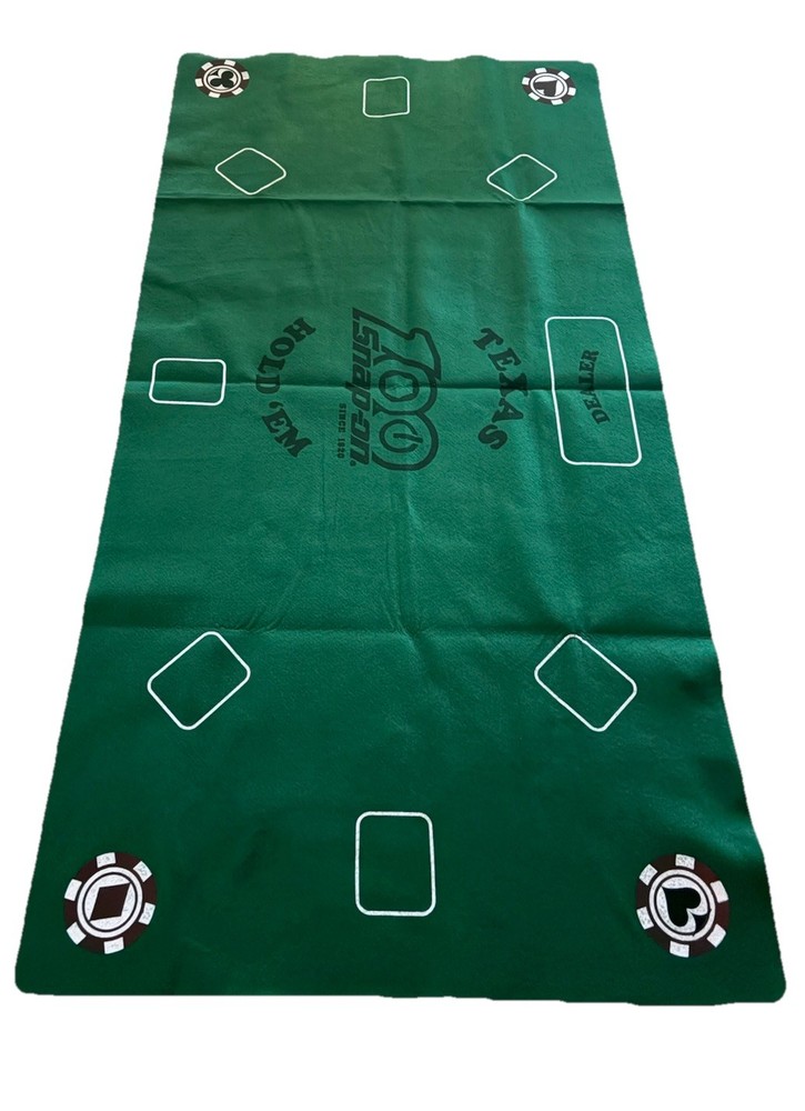 Poker Green Felt Mat 60x30”