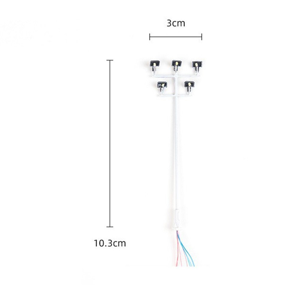 Stadium Lights Model Light 5 Model Stadium Lamp B-2 (1:87) White Light