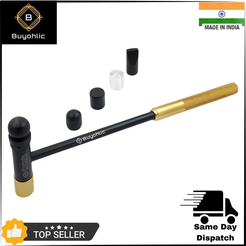 Light Duty Hobby Hammer with Interchangeable Tips Jewelers Tools