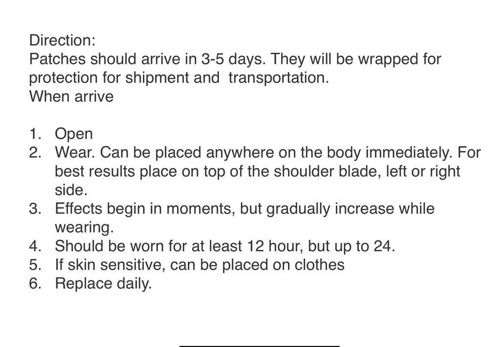 Stress Away Body Patch