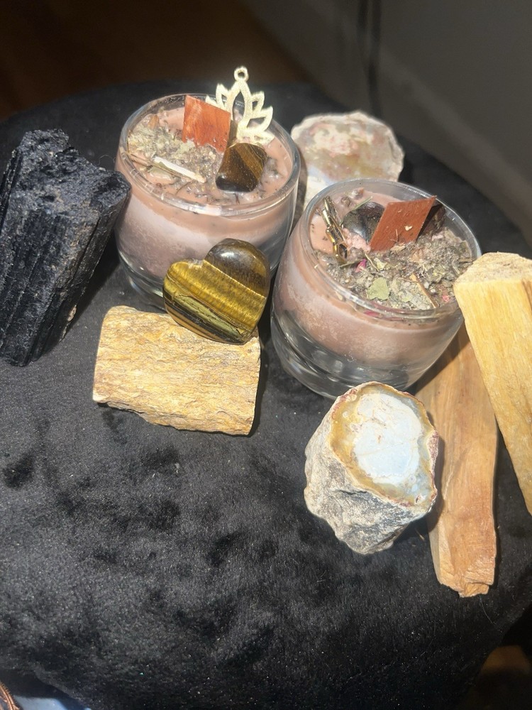 🤎🌍 Grounding Candle — Root Chakra Spell Candle | Handmade Intention Candle