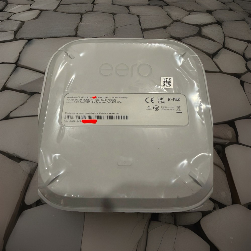 Eero Pro 6e Mesh WiFi 6e System (2- Pack) Open Box Frontier/ Verizon