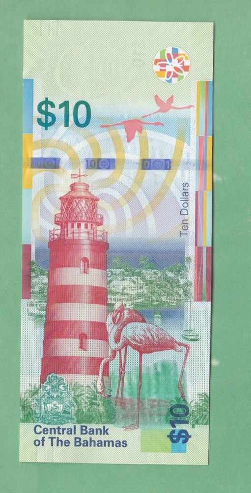 Bahamas 10 Dollar Note P-78 UNCIRCULATED