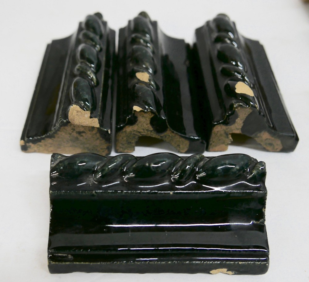 Antique Rope Tile Molding Black