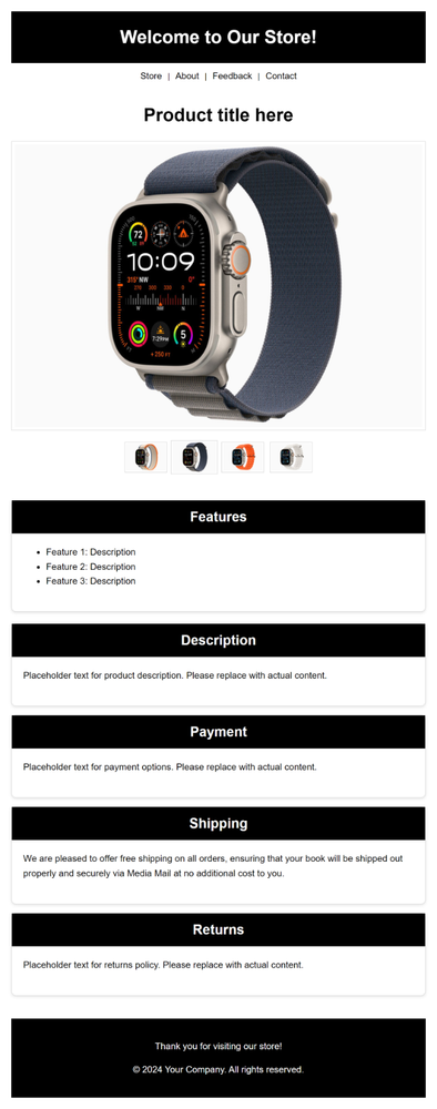 Ebay Professional Custom Listing Template | Gallery | Product Listing