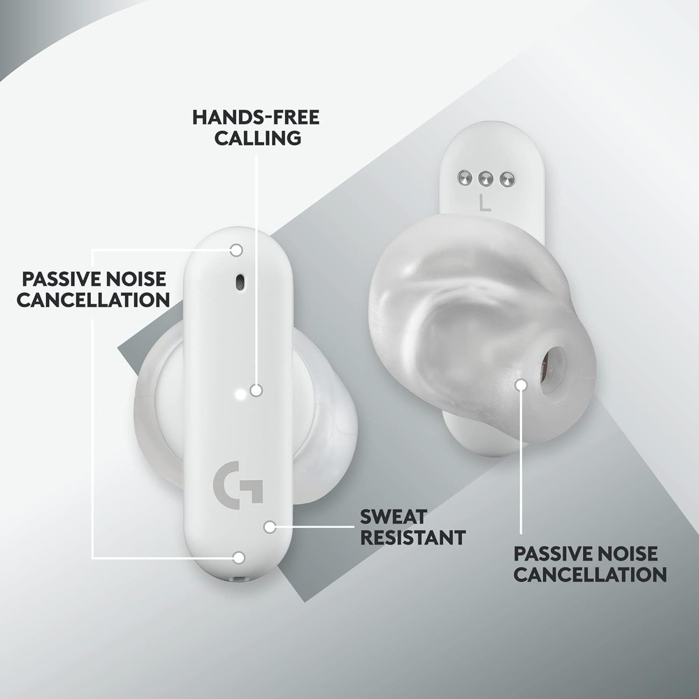 Logitech - FITS True Wireless Gaming Earbuds for PC, Mac, PS5, PS4, Mobile,