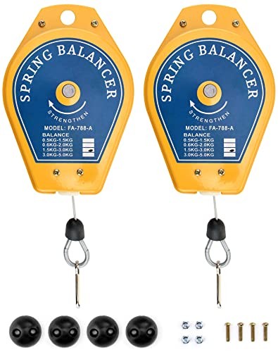 Spring Balancer, 2 Pack 3.3lbs - 6.6lbs Bearing Retractable Tool Fixture