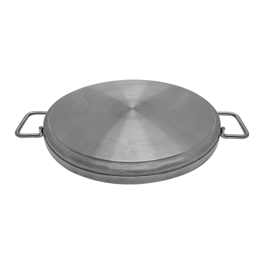 16" Diameter Stainless Steel Flat Comal Griddle Pan Cookware