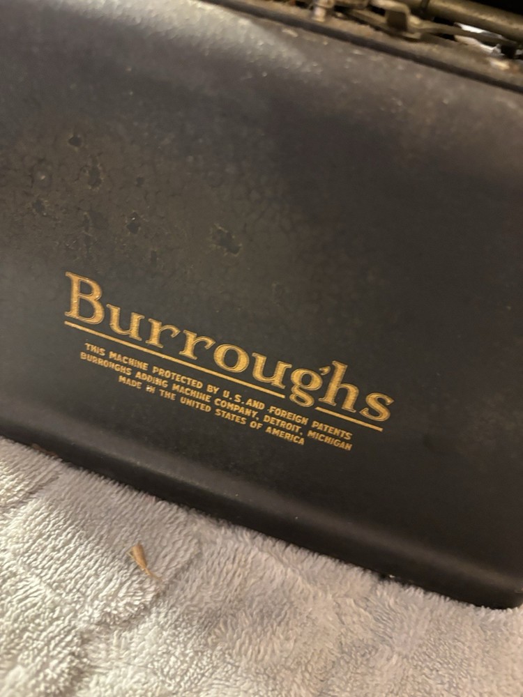 Burroughs Vintage Adding Machine In WORKING Condition