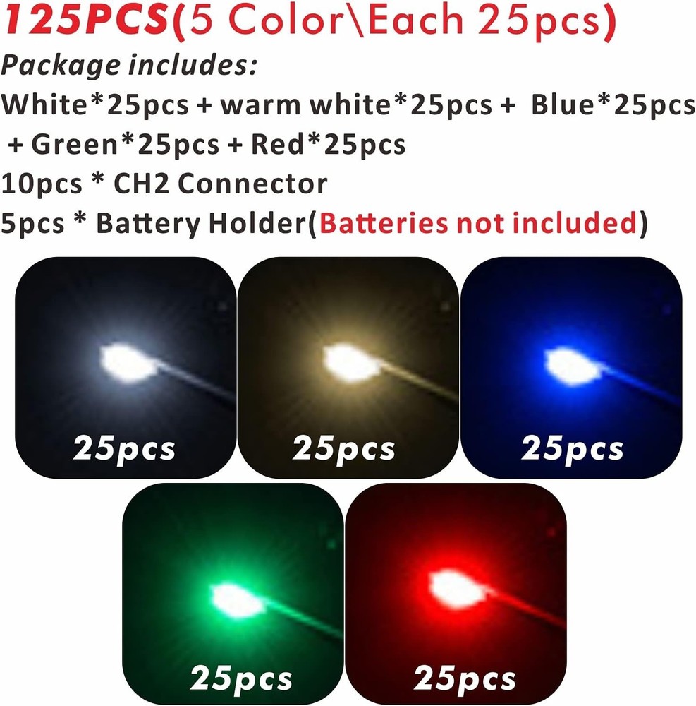 Beginner Model Building Essentials - Pre-Wired Micro LEDs